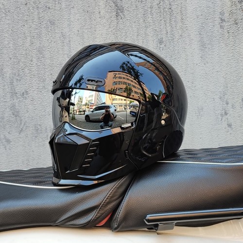 Retro motorcycle helmet abs - helmet,